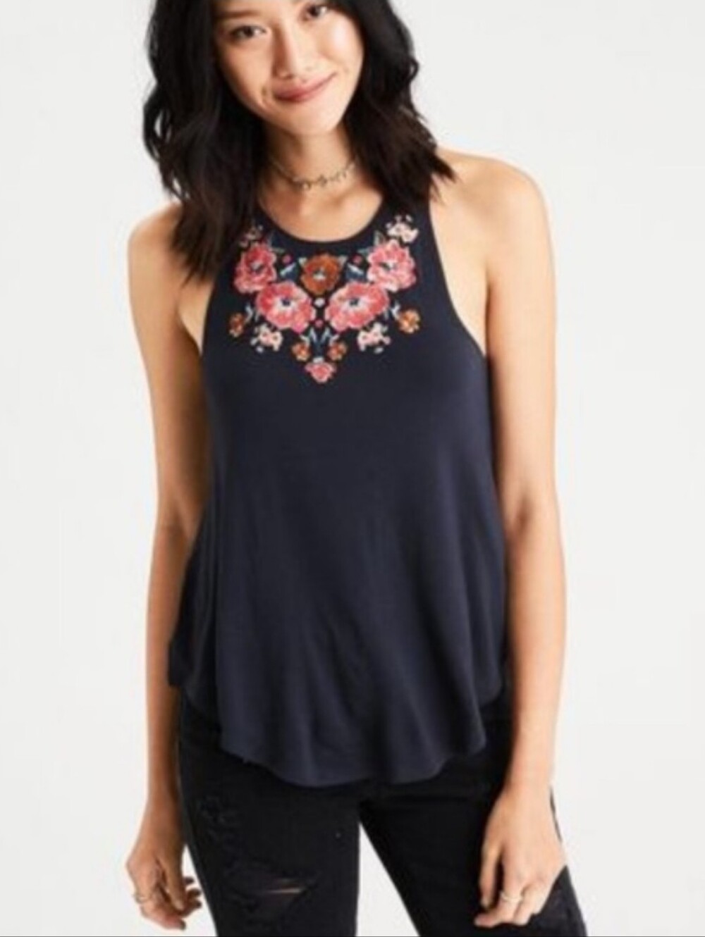 American Eagle Floral Tank